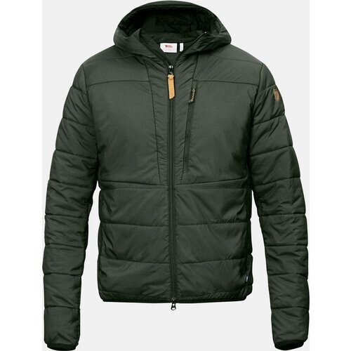 Fjällräven Keb Padded Hoodie Jas Donkerkaki Tweedehands