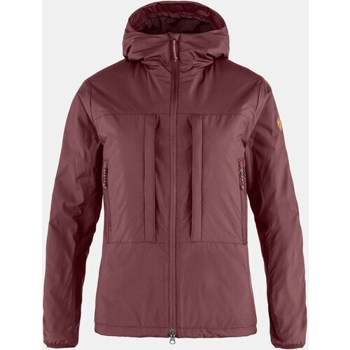 Fjällräven Keb Wool Gevoerde Jas Dames Aubergine Tweedehands
