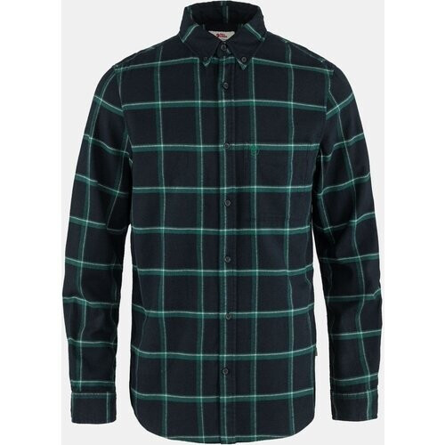 Fjällräven Övik Comfort Flannel Shirt Marineblauw/Donkergroen Tweedehands