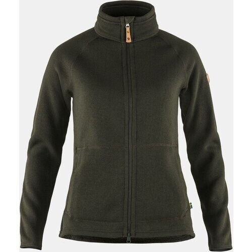 Fjällräven Övik Fleece Zip Sweater Vest Dames Donkerkaki Tweedehands