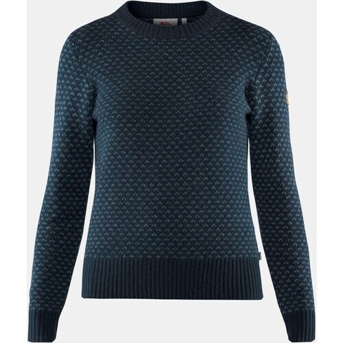 Fjällräven Övik Nordic Sweater Dames Marineblauw Tweedehands