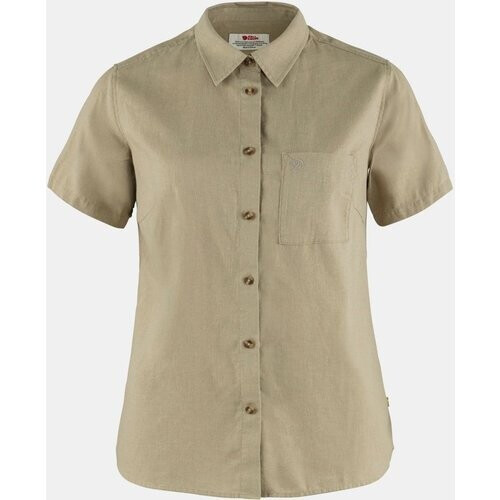 Fjällräven Ovik Travel Shirt SS Dames Zandbruin/Steen Tweedehands