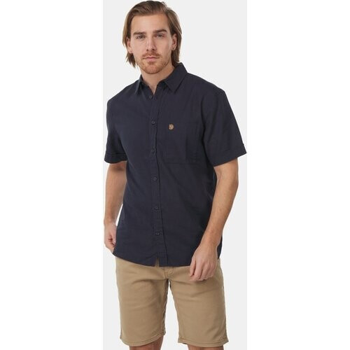 Fjällräven Ovik Travel Ss Shirt Marineblauw Tweedehands