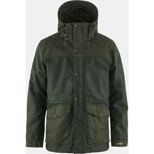 Fjällräven Värmland Wool Jas Donkerkaki Tweedehands