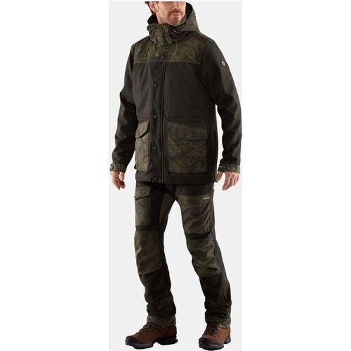 Fjällräven Värmland Wool Jas Olijfgroen/Ass. Camouflage Tweedehands