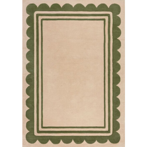 Flair Rugs Lois - Wollen Vloerkleed - Handgetuft - 160 x 230 cm - Groen