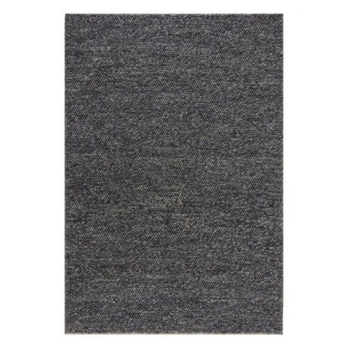 Flair Rugs Minerals - Handgeweven vloerkleed 160x230 cm - Bouclé-effect - Ciemnoszary Tweedehands