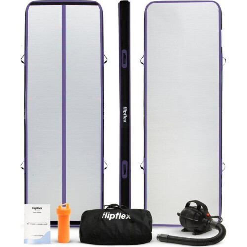 Flipflex Airtrack - Turnmat - 3 Meter - 20cm Dik - Antislip - Inclusief 600W Miniblower Tweedehands