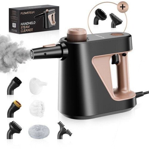 FLOWSTEAM® 9-in-1 Handstoomreiniger - Stoomreiniger – Tapijtreiniger – Vlekkenreiniger – Handstomer