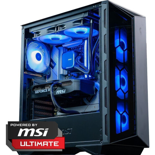FlowUp De Enge Game PC 2 - Tower - AMD Ryzen 5 7500X3D 6C/12T - GeForce RTX 5070 12GB - 32GB DDR5-6000 - 1TB SSD Tweedehands