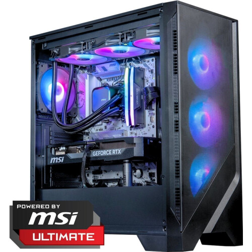 FlowUp x Powered By MSI - De Nog Enger - Gaming PC - AMD Ryzen 7 9700X - GeForce RTX 5070 Ti - 32GB DDR5 - 2TB SSD Tweedehands