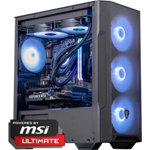 FlowUp x Powered By MSI - Tetragame 1 Gaming PC - AMD Ryzen 7 5700X - GeForce RTX 5060 8GB - 32GB RAM - 1TB SSD - Windows 11 Pro