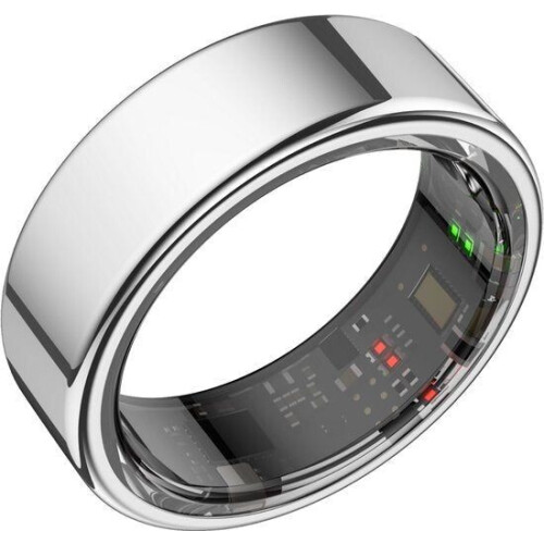 Focus® S1 - Smart Ring - Hartslag - Menstruatiecyclus - Slaap Monitor - Zilver - Maat 8