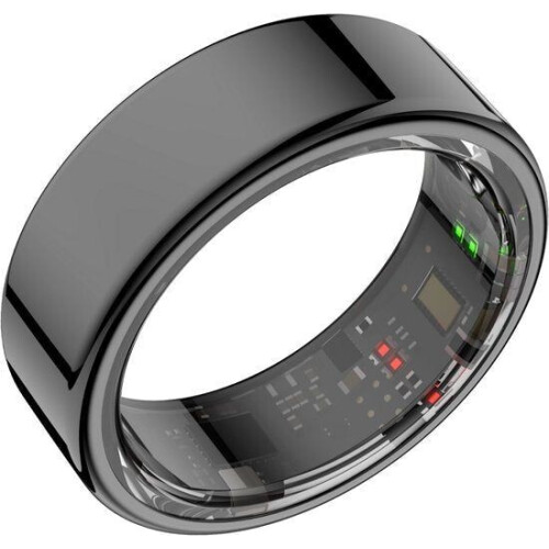 Focus® S1 Smart Ring - Slimme Ring - Hartslag - Slaap Monitor - Zwart - Maat 12