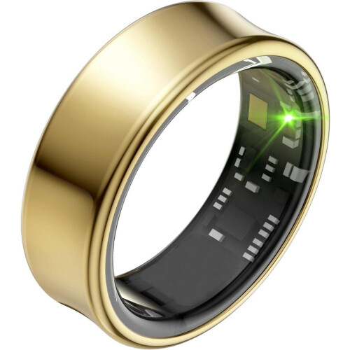 Focus® S2 - Smart Ring - AI Coach - Hartslag - Menstruatiecyclus - Slaap Monitor - IP68 Waterdicht - Goud - Maat 8