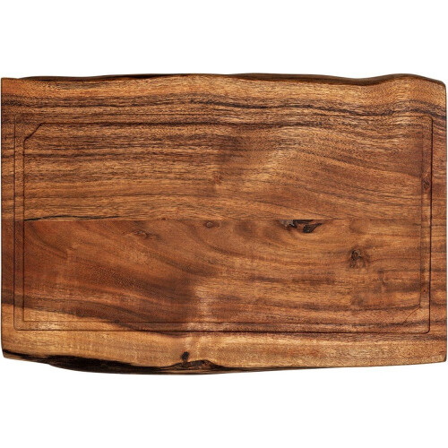 Forged Essentials - Snijplank 45 cm - Acaciahout - Ergonomische handgrepen sapgeul anti-slip Tweedehands