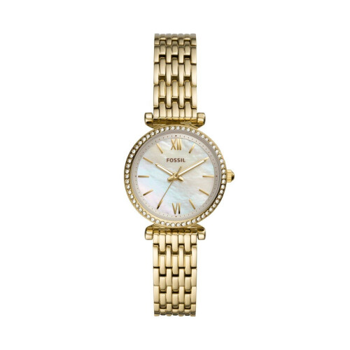 Fossil Carlie Mini ES4735 - Dameshorloge 28mm - Goudkleurig