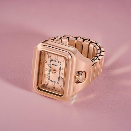 Fossil ES5345 - Ringhorloge - Quartz - Rosé Tweedehands