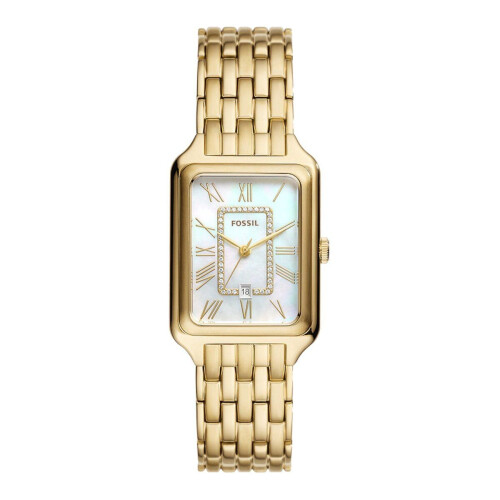 Fossil RAQUEL ES5304 - Dames Horloge - 26 mm - Goudkleurig Tweedehands