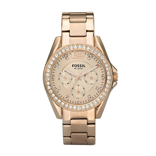 Fossil Riley ES2811 - Dameshorloge - 38 mm - Roségoud