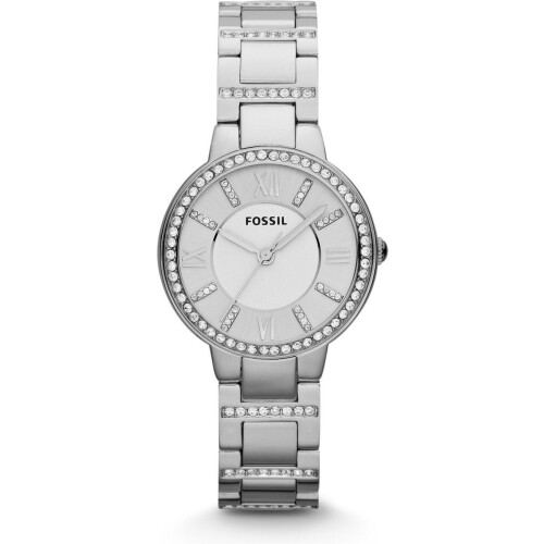 Fossil Virginia ES3282 - Dameshorloge 30 mm - Zilverkleurig Tweedehands