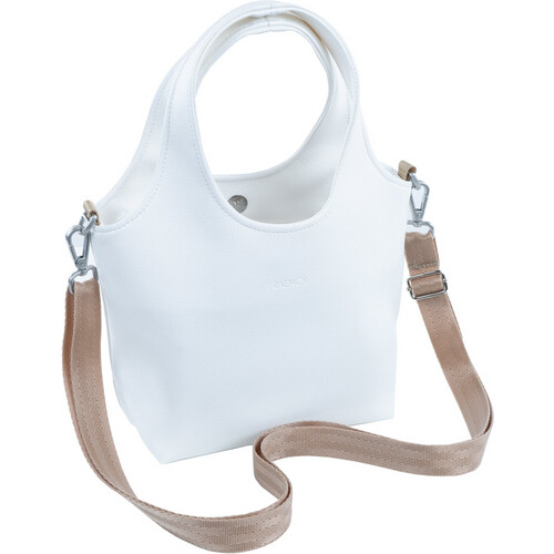 Fraenck dames vegan Handtas Tate Wit Tweedehands