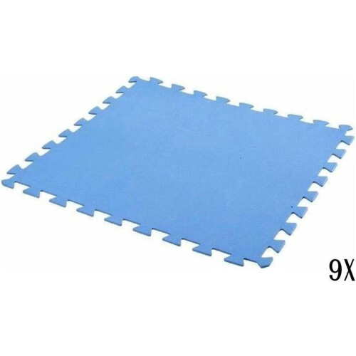 Free And Easy Zwembadtegels Foam - Antislip - Blauw 50 x 50 cm (9 stuks)