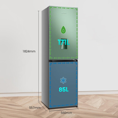 Fridgemaster Mc55251ds - Koelvriescombinatie - 256 Liter - No Frost - Zilver | Nieuw (outlet)