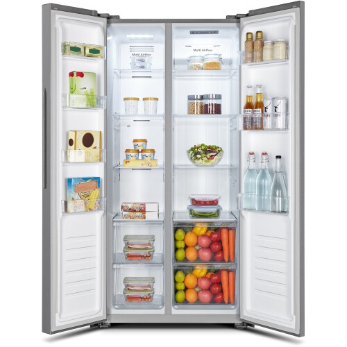 Fridgemaster Ms83430es - Amerikaanse Koelkast - 178 Cm - 441l - No Frost - Zilver