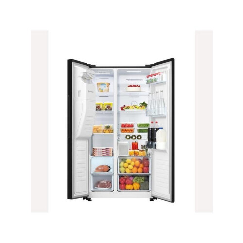 Fridgemaster Ms91500ieb - Amerikaanse Koelkast - 179.1 Cm - 499l - No Frost - Zwart | Nieuw (outlet)