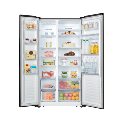 Fridgemaster Ms91520deb - Amerikaanse Koelkast - 519 Liter - Nofrost - Zwart | Nieuw (outlet)