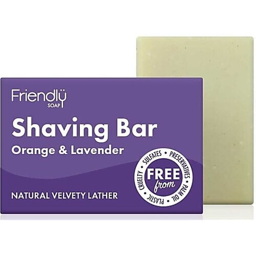 Friendly Soap Scheerzeep Bar - Sinaasappel & Lavendel Tweedehands