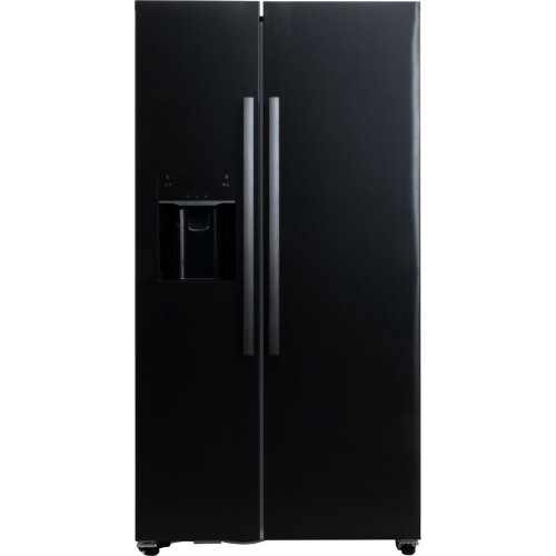 Frilec BONNSBS-666-HCF-040EDI - Amerikaanse Koelkast - Met IJsmaker - No Frost - 513 Liter - Zwart Tweedehands