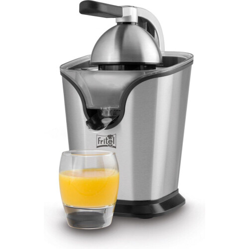 FRITEL Citruspers CP 4177 - Elektrische Citroenpers / Sinaasappelpers - 2 Perskegels - Antidrup - Inox