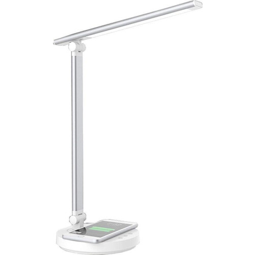 Fuegobird LED Bureaulamp– Bedrade – Draadloos Opladen Voor Telefoon – Dimbaar – Opvouwbaar – Smart