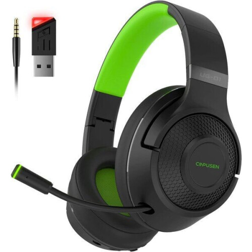 Fuegobird UG-01 2.4GHz Draadloze Gaming Headset - RGB - Bluetooth koptelefoon - Multiplatform -