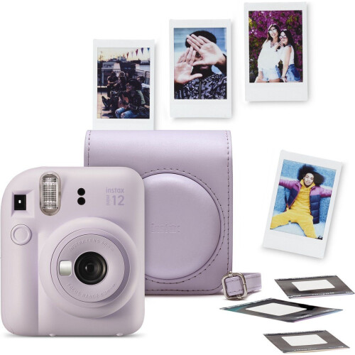 Fujifilm INSTAX Mini 12 - Instant camera met automatische belichting en selfielens - Lilac Purple (1 x 10 stuks) Tweedehands