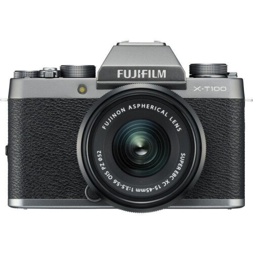 Fujifilm X-T100 - Digitale camera - 24,2Mpx APS-C - Zilver