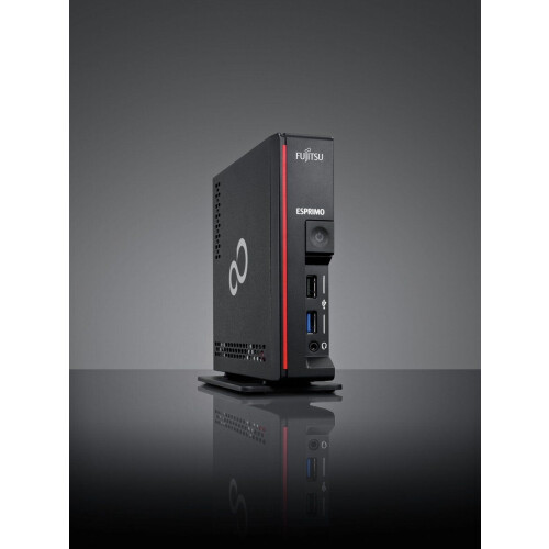 Fujitsu ESPRIMO G558 - Mini PC - Intel Core i5-9400T 8 GB 256 GB SSD Windows 10 Pro - Zwart