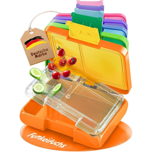 Funkelfuchs® - Lunchbox kinderen - 500ml lekvrij - Oranje Tweedehands