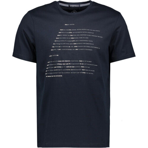 Gaastra T-shirt Warp M - Korte mouwen - Tekstopdruk - Navy (1 stuk)