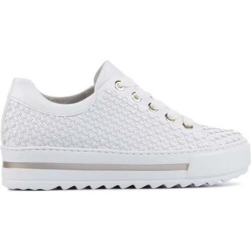 Gabor 66.499.60 - Dames Sneakers - Gevlochten patroon - Wit Tweedehands
