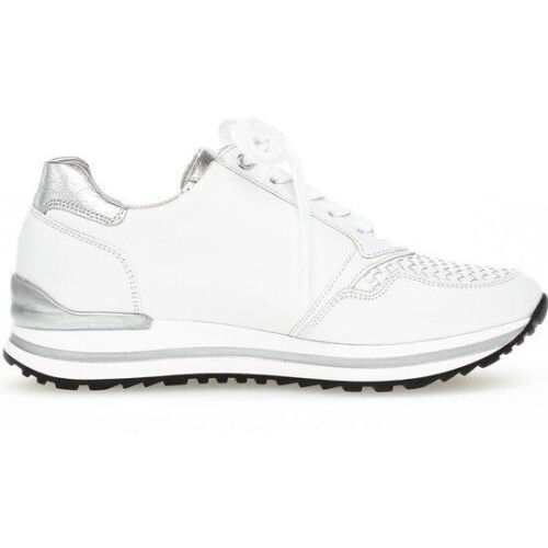 Gabor 66.529.50 - Lage sneakers - Vetersluiting en rits - Wit