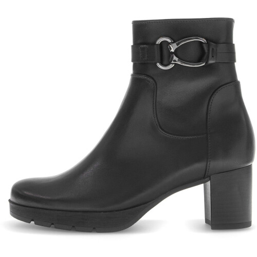 Gabor Dames Enkellaars - Comfort Optifit - Blokhak - Zwart