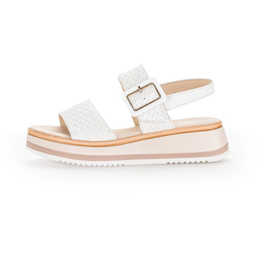 Gabor Dames Sandalen - Platte sandalen - Kleine beschadiging - Wit