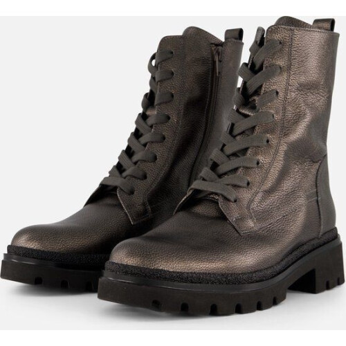 Gabor - Veterboots - Lichte beschadiging op neus - Zilver (maat 38) Tweedehands