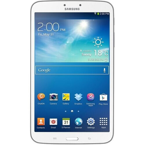 Refurbished Galaxy Tab 3 8.0 16GB - Wit - WiFi + 4G Tweedehands