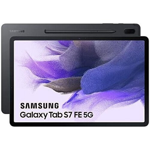 Refurbished Galaxy Tab S7 FE 64GB - Zwart - WiFi + 5G Tweedehands