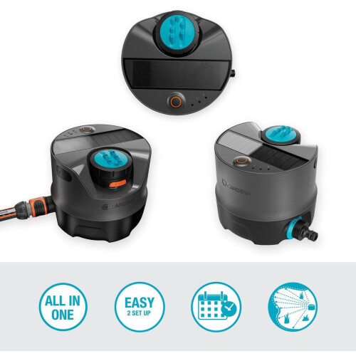 GARDENA AquaPrecise - Bewateringsset - Irrigatiesysteem op zonne-energie - Sproeioppervlak 320 m² Tweedehands
