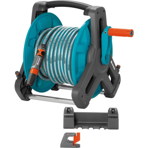 GARDENA Classic 50 - Slanghouder - 20m slang 13mm - Turquoise antraciet Tweedehands